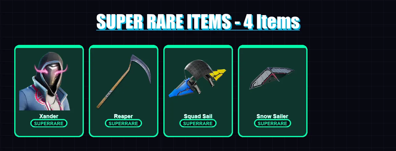 [PC] | Xander | Renzo the Destroyer | Nezumi | Ronin | Piccolo | 126 skin | 183 pickaxe | 124 emote | 138 glider | Lv2674