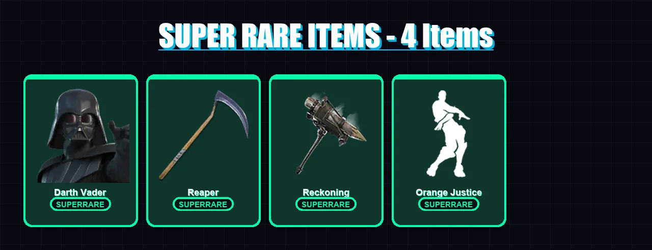 [PC/XBOX] | Darth Vader | Snap | Malik | Mizuki | Twyn | 78 skin | 103 pickaxe | 81 emote | 95 glider | Lv1609