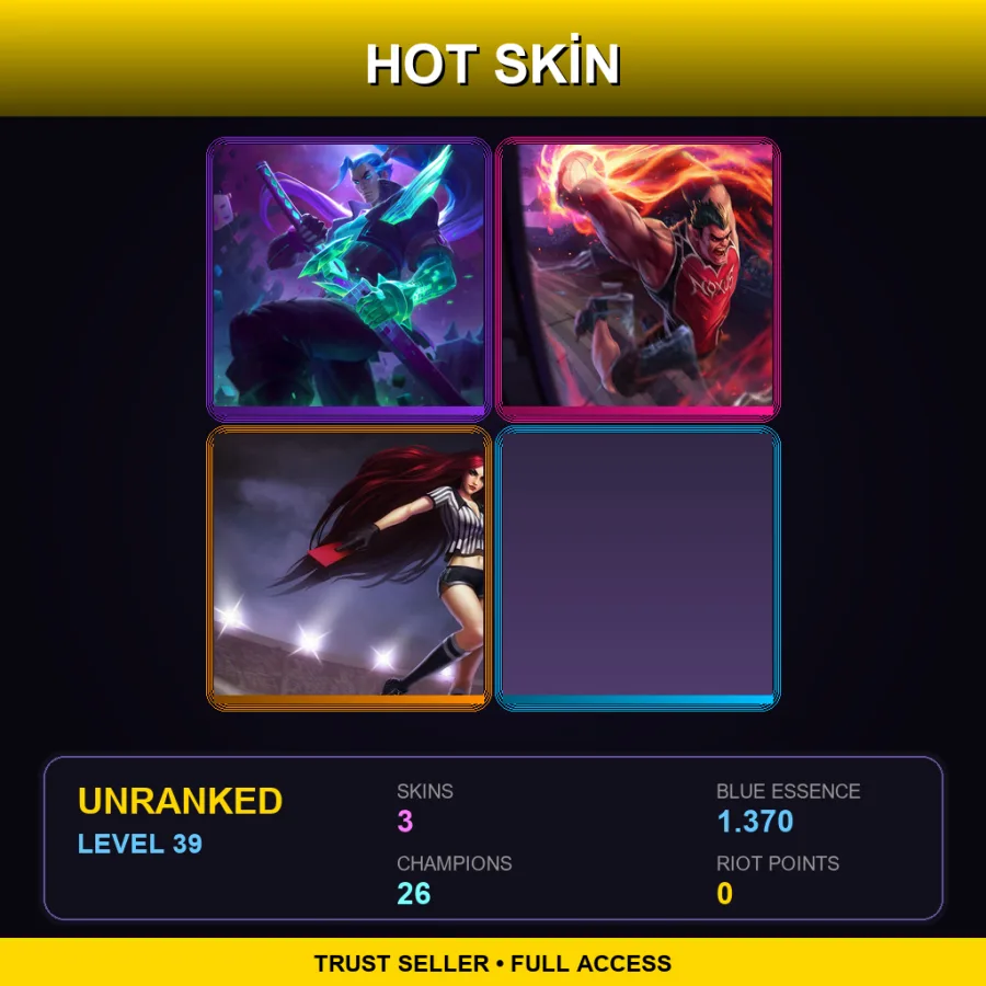 NA | Lv39 | Unranked | 3 Skin | 26 Champ — Dunkmaster Darius