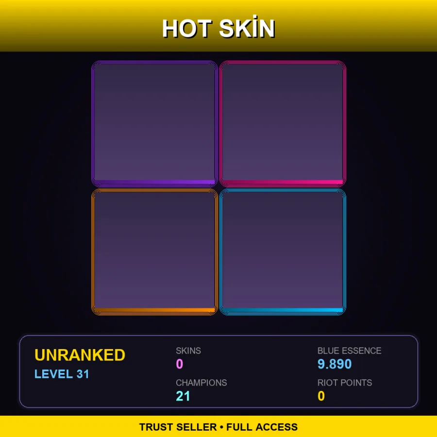 EUNE | Lv31 | Unranked | 0 Skin | 21 Champ — LoL account