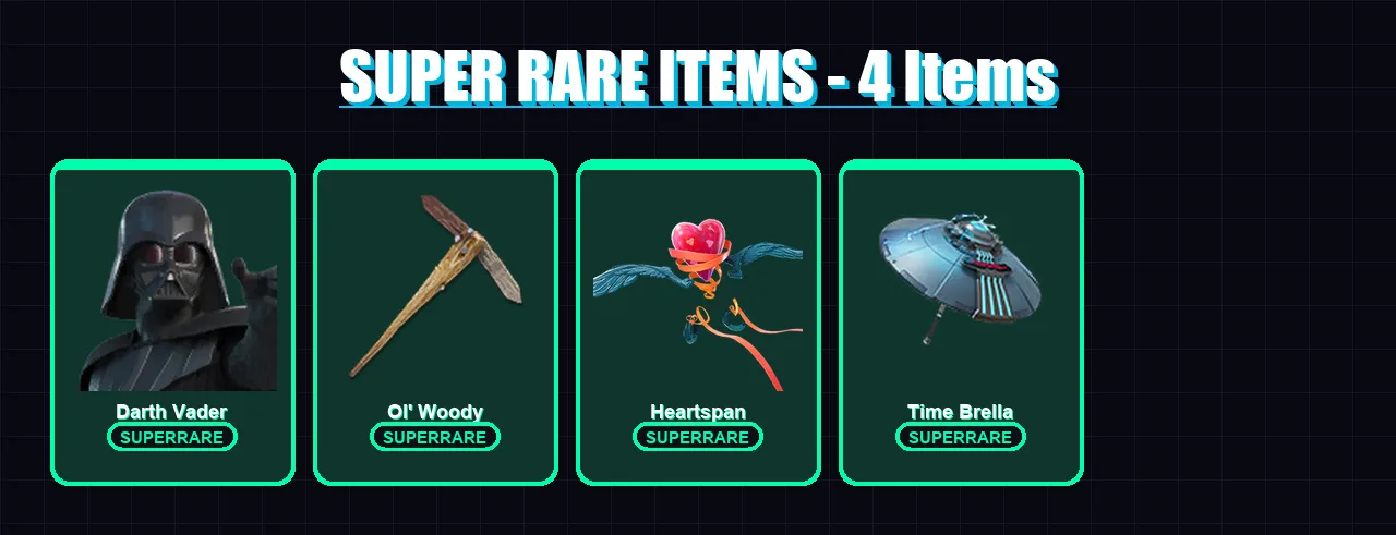 [PC/PSN] | Darth Vader | Sentinel | Spectra Knight | Nezumi | Lynx | 191 skin | 180 pickaxe | 145 emote | 143 glider | Lv1613