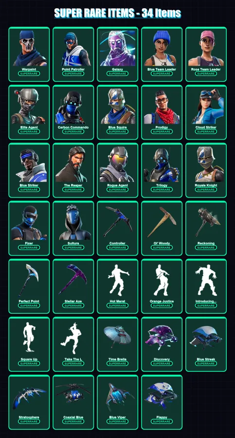 [PS4/PS5/XBOX/PC] | Warpaint | Point Patroller | Galaxy | 209 skin | Lv2544