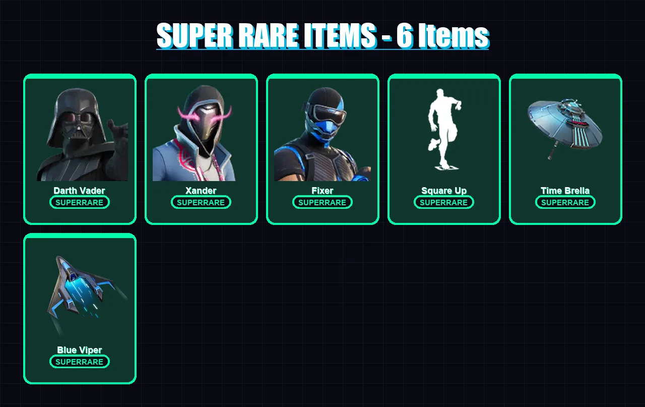 [PS4/PS5/PC] | Darth Vader | Xander | Fixer | Spectra Knight | Optimus Prime | 118 skin | 146 pickaxe | 111 emote | 127 glider | Lv2306 — Fortnite account