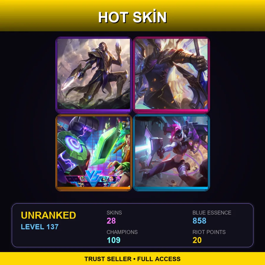 EUNE | Lv137 | Unranked | 28 Skin | 109 Champ — River Spirit Nami