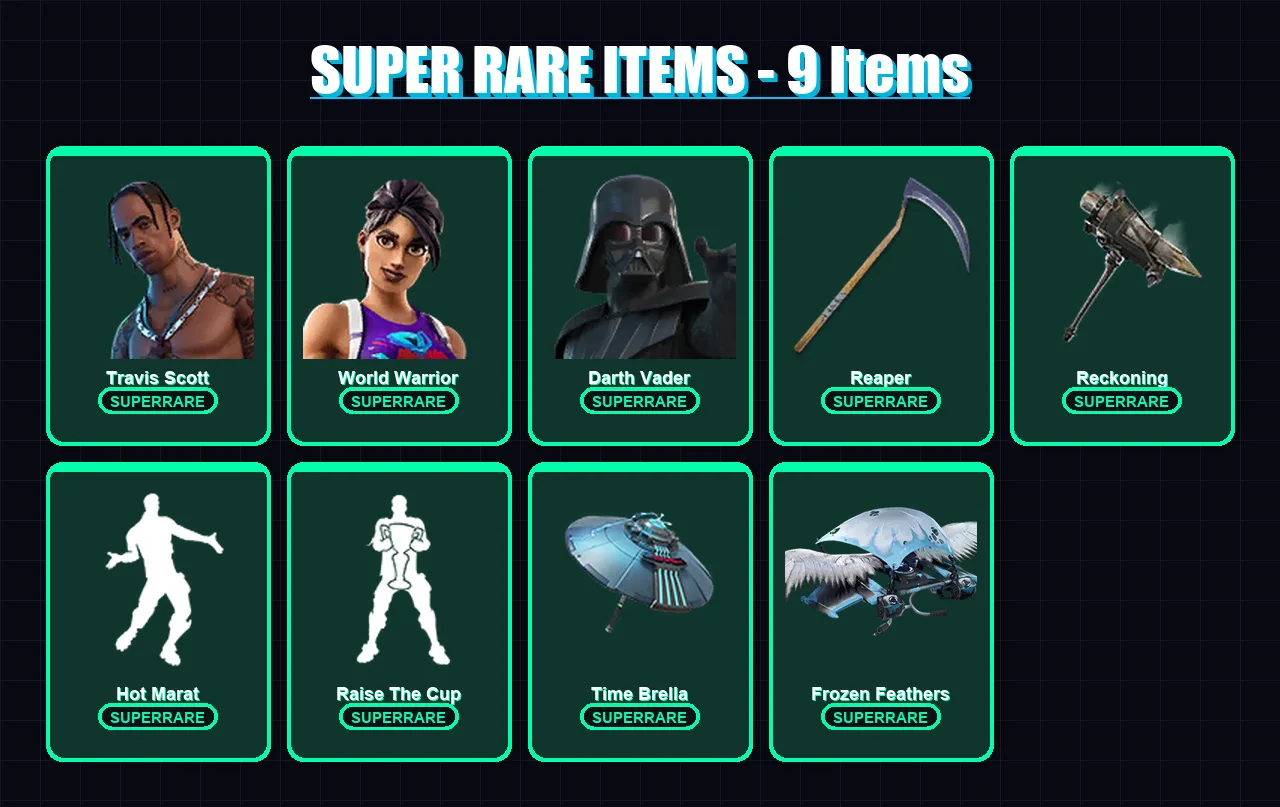 [PC/PSN] | Travis Scott | World Warrior | Darth Vader | 311 skin | Lv4000