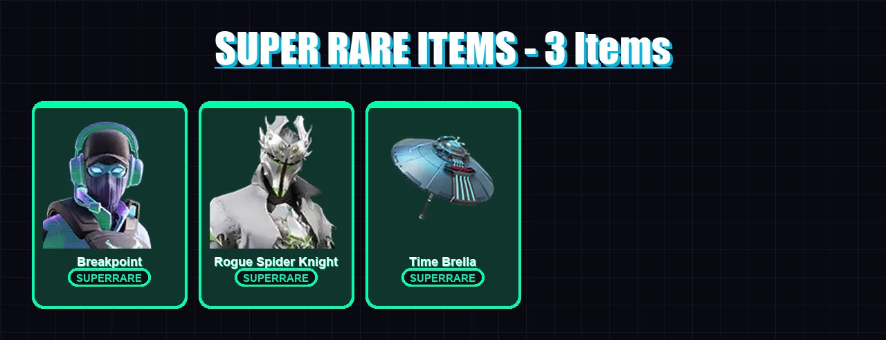 [PC/PSN] | Breakpoint | Rogue Spider Knight | Peter Griffin | Vendetta | Deadpool | 94 skin | 110 pickaxe | 106 emote | 96 glider | Lv1607