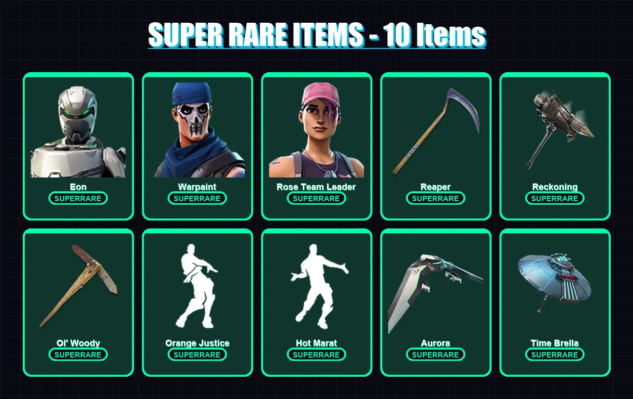 [PC/XBOX/PSN] | Eon | Lara Croft | Midas | Warpaint | Rose Team Leader | 157 skin | 149 pickaxe | 127 emote | 129 glider | Lv1984