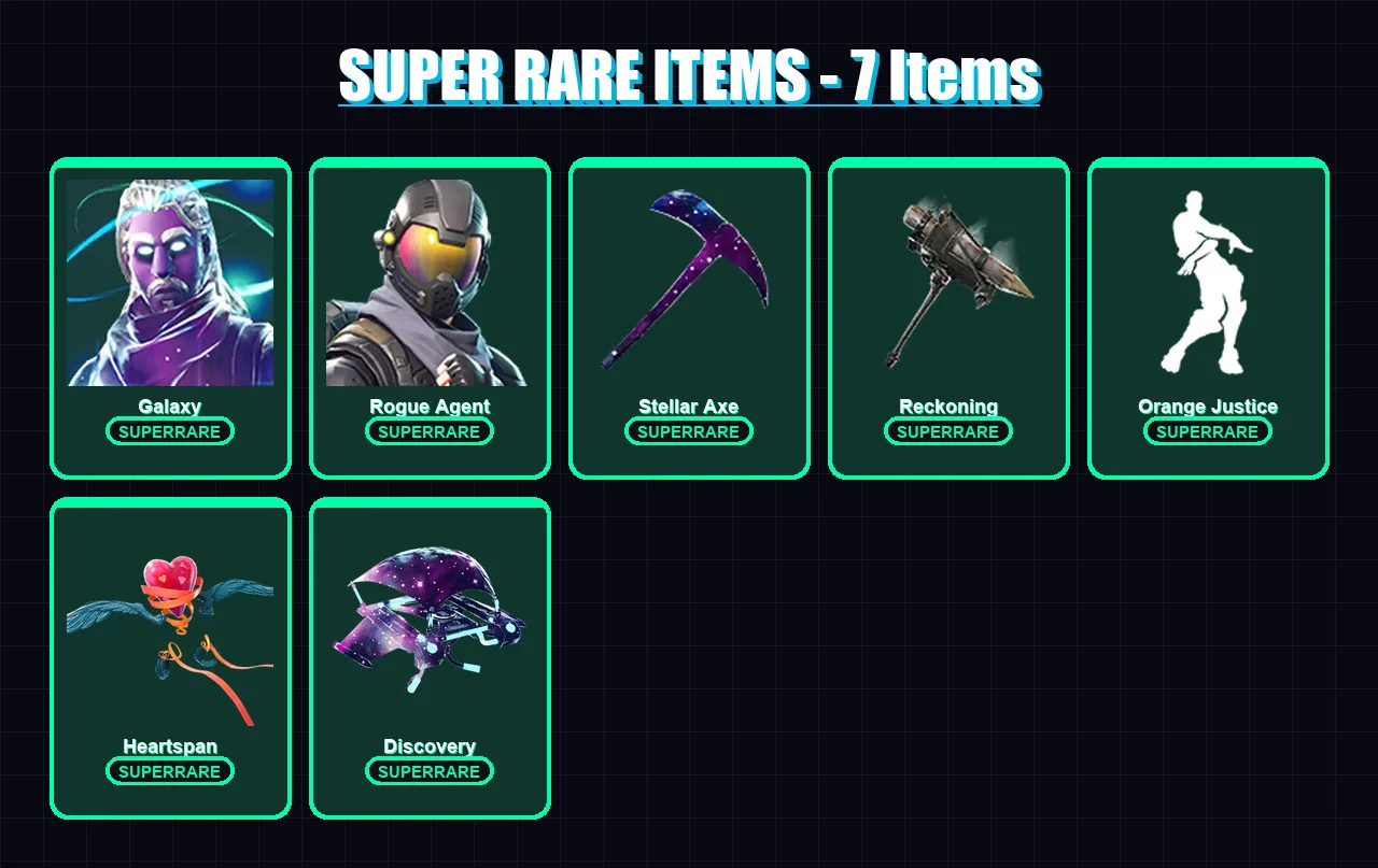 [PC/XBOX/PSN] | Galaxy | Rogue Agent | Drift | Ragnarok | A.I.M. | 20 skin | 12 pickaxe | 21 emote | 23 glider | Lv242