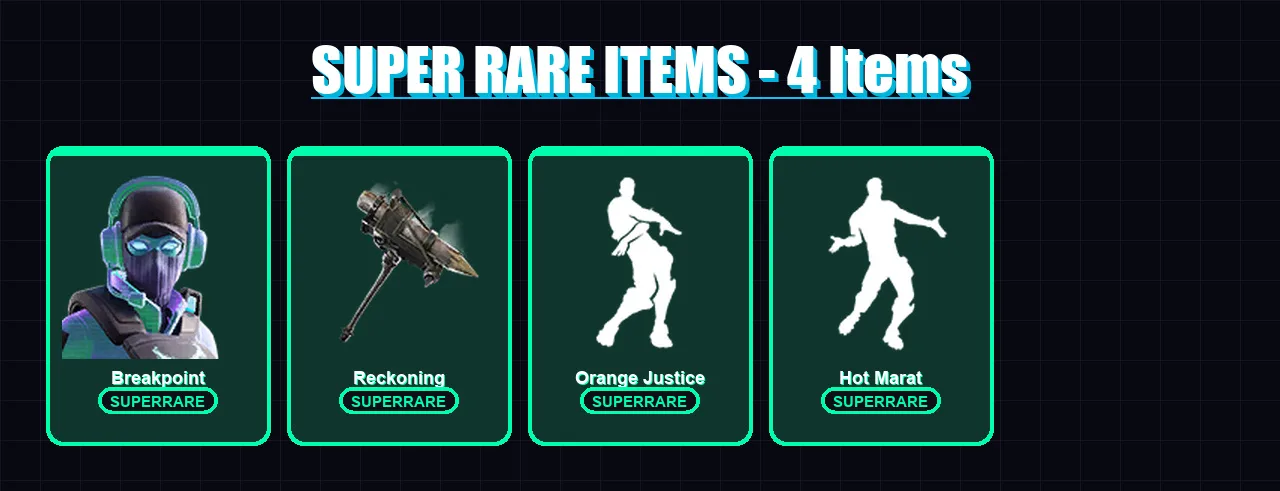 [PC/XBOX/PSN] | Breakpoint | Calamity | Drift | Dire | Enforcer | 49 skin | 40 pickaxe | 49 emote | 45 glider | Lv580