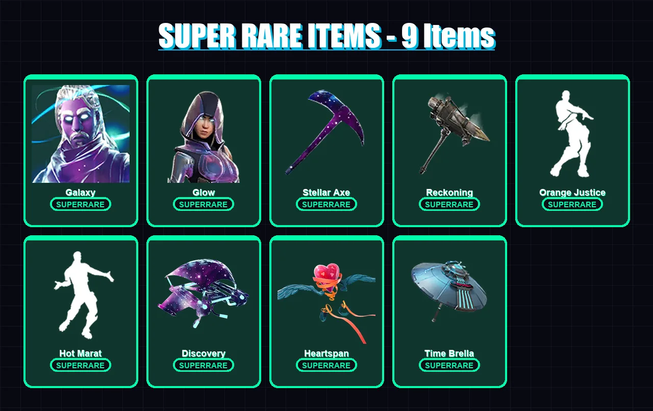 [PS4/PS5/XBOX/PC] | Galaxy | Glow | Drift | Enforcer | Midas | 96 skin | 97 pickaxe | 109 emote | 102 glider | Lv1583