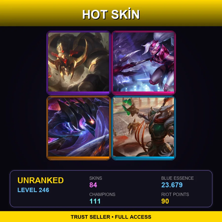 LAN | Lv246 | Unranked | 84 Skin | 111 Champ — Firecracker Teemo