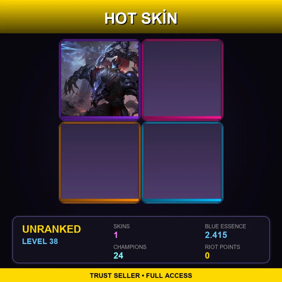 LAS | Marauder Ashe | 1 Skin | 24 Champ | Lv38