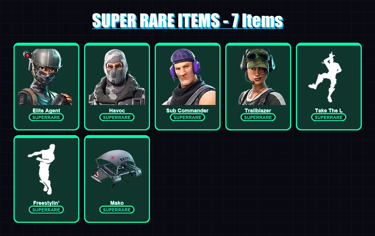 [PC/XBOX/PSN] | Elite Agent | Havoc | Sub Commander | Trailblazer | Dark Voyager | 10 skin | 8 pickaxe | 6 emote | 8 glider | Lv160 — Fortnite account