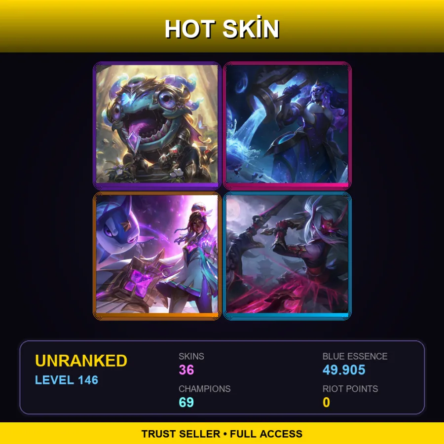LAN | Lv146 | Unranked | 36 Skin | 69 Champ — Porcelain Amumu