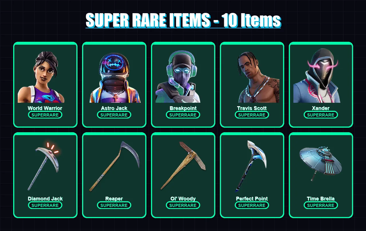 [PC/XBOX/PSN] | World Warrior | Astro Jack | Breakpoint | Travis Scott | Xander | 150 skin | 151 pickaxe | 154 emote | 134 glider | Lv2061