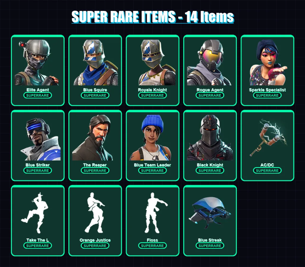 [PC/XBOX/PSN] | Elite Agent | OG Skull Trooper | Blue Squire | Royale Knight | Rogue Agent | 40 skin | 25 pickaxe | 45 emote | 25 glider | Lv383 — Fortnite account