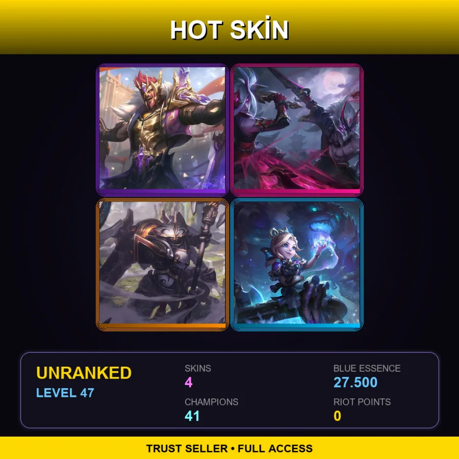 EUW | Lv47 | Unranked | 4 Skin | 41 Champ — Winterblessed Annie