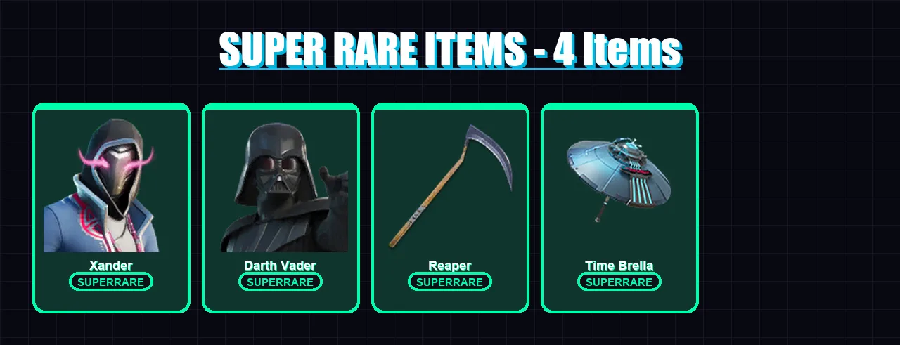 [PC/XBOX/PSN] | Xander | Darth Vader | Peter Griffin | Era | Twyn | 248 skin | 295 pickaxe | 275 emote | 201 glider | Lv5525