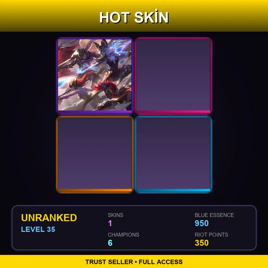 EUW | SKT T1 Olaf | 1 Skin | 6 Champ | Lv35