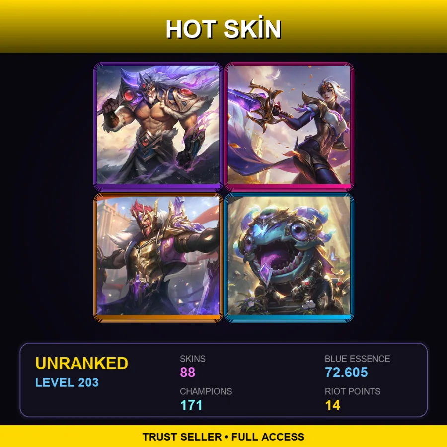LAS | Lv203 | Unranked | 88 Skin | 171 Champ — Shurima Desert Zilean