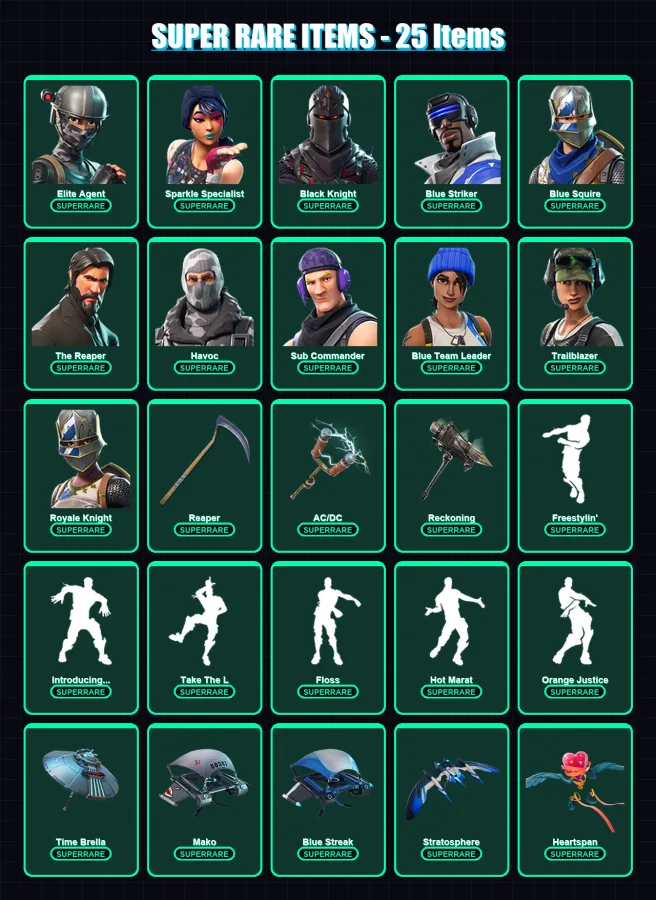 [PS4/PS5/XBOX/PC] | Elite Agent | Sparkle Specialist | Black Knight | 71 skin | Lv1053