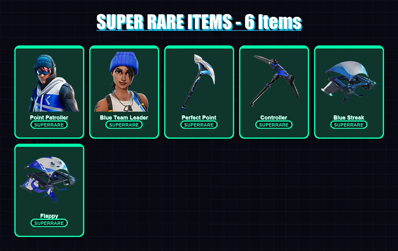 [PC/XBOX/PSN] | Point Patroller | Blue Team Leader | Mandalorian | Gear Specialist Maya | Malik | 42 skin | 68 pickaxe | 43 emote | 74 glider | Lv10 — Fortnite account