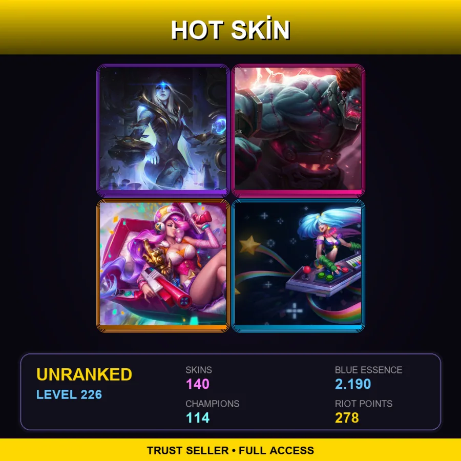 SG | Lv226 | Unranked | 140 Skin | 114 Champ — Super Galaxy Annie