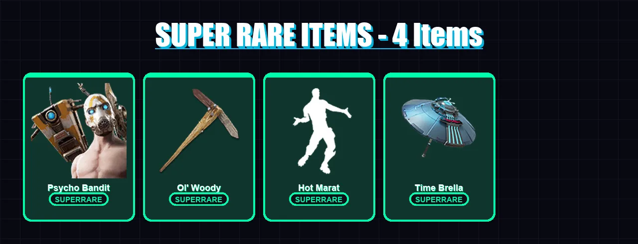 [PS4/PS5/XBOX/PC] | Psycho Bandit | Zenith | The Imagined | Rox | The Foundation | 79 skin | 68 pickaxe | 75 emote | 67 glider | Lv889