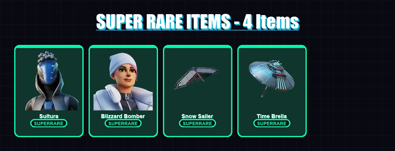 [PC/XBOX/PSN] | Sultura | Blizzard Bomber | Kado Thorne | Raz | Kymera | 57 skin | 81 pickaxe | 80 emote | 86 glider | Lv1312