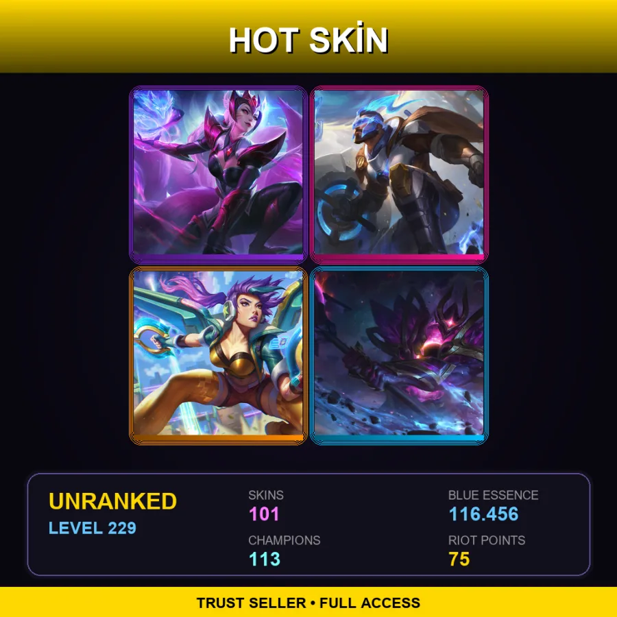 LAS | Lv229 | Unranked | 101 Skin | 113 Champ — Alien Invader Heimerdinger