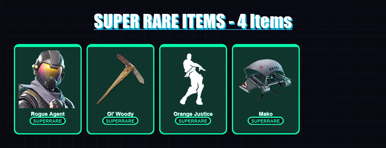 [PC/XBOX/PSN] | Rogue Agent | Fusion | The Scientist | The Visitor | Catalyst | 23 skin | 20 pickaxe | 27 emote | 26 glider | Lv394