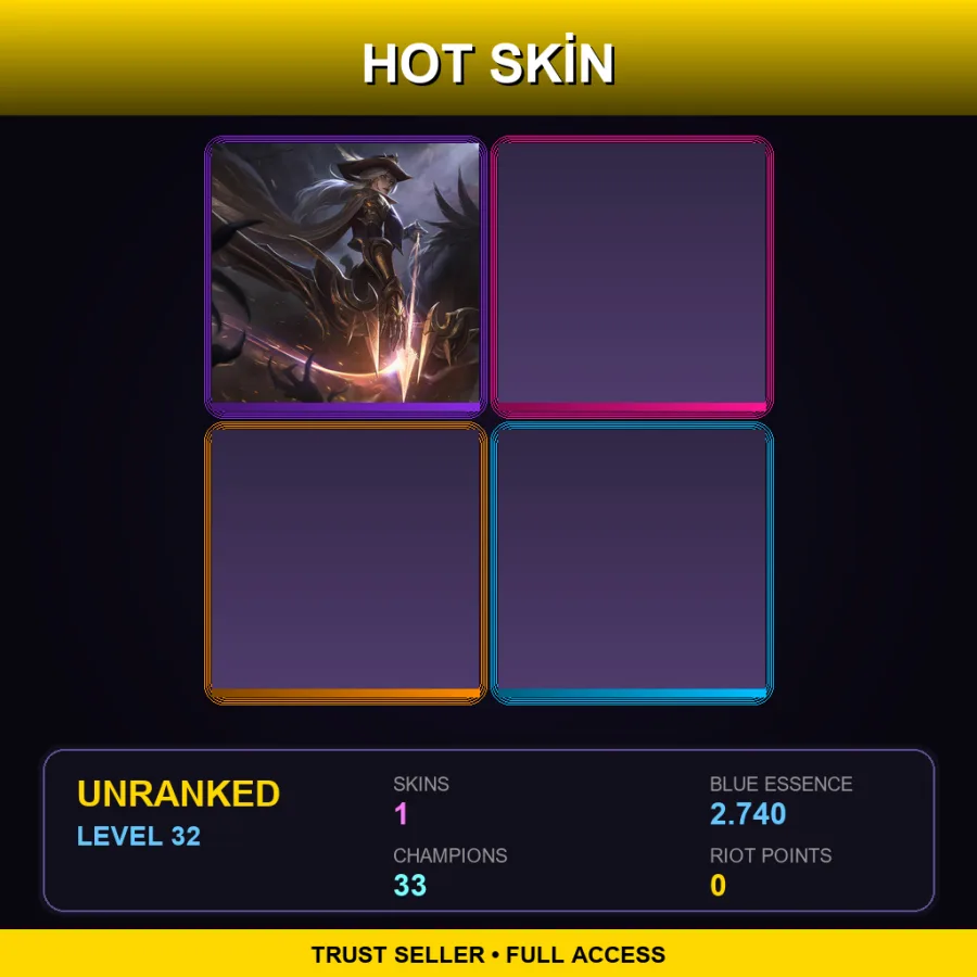 LAS | Lv32 | Unranked | 1 Skin | 33 Champ