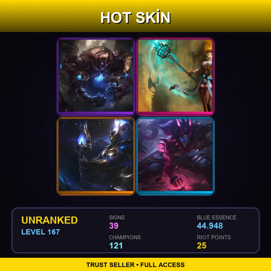 LAN | Lv167 | Unranked | 39 Skin | 121 Champ — King Beegar