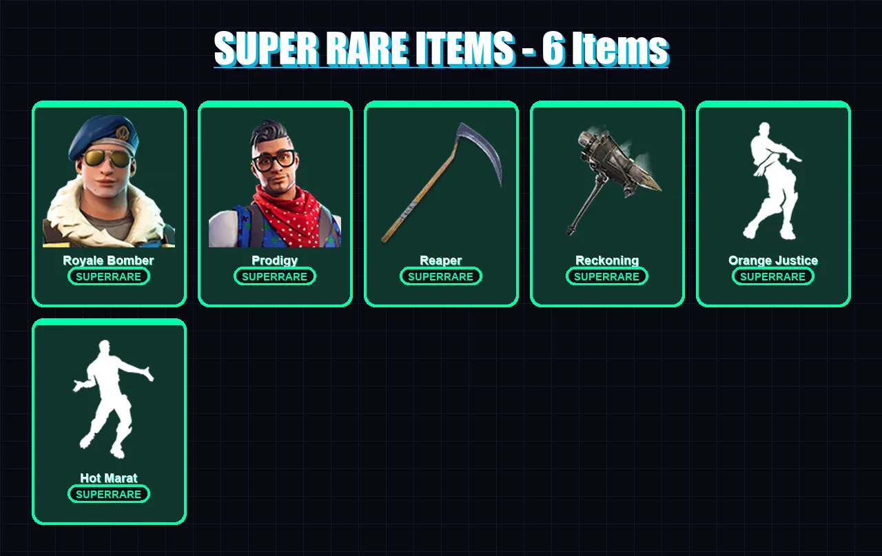 [PC/XBOX] | Royale Bomber | Prodigy | Dire | Enforcer | Ronin | 25 skin | 15 pickaxe | 26 emote | 21 glider | Lv368 — Fortnite account