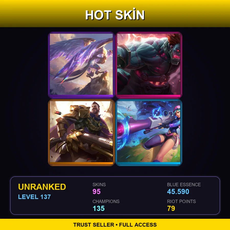 BR | Lv137 | Unranked | 95 Skin | 135 Champ