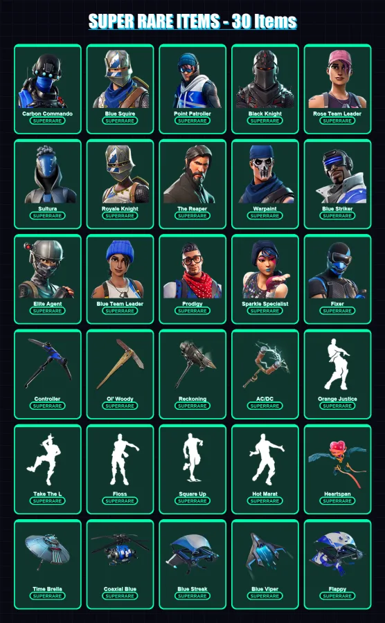 [PC/XBOX/PSN] | Carbon Commando | Blue Squire | Point Patroller | 102 skin | Lv1393