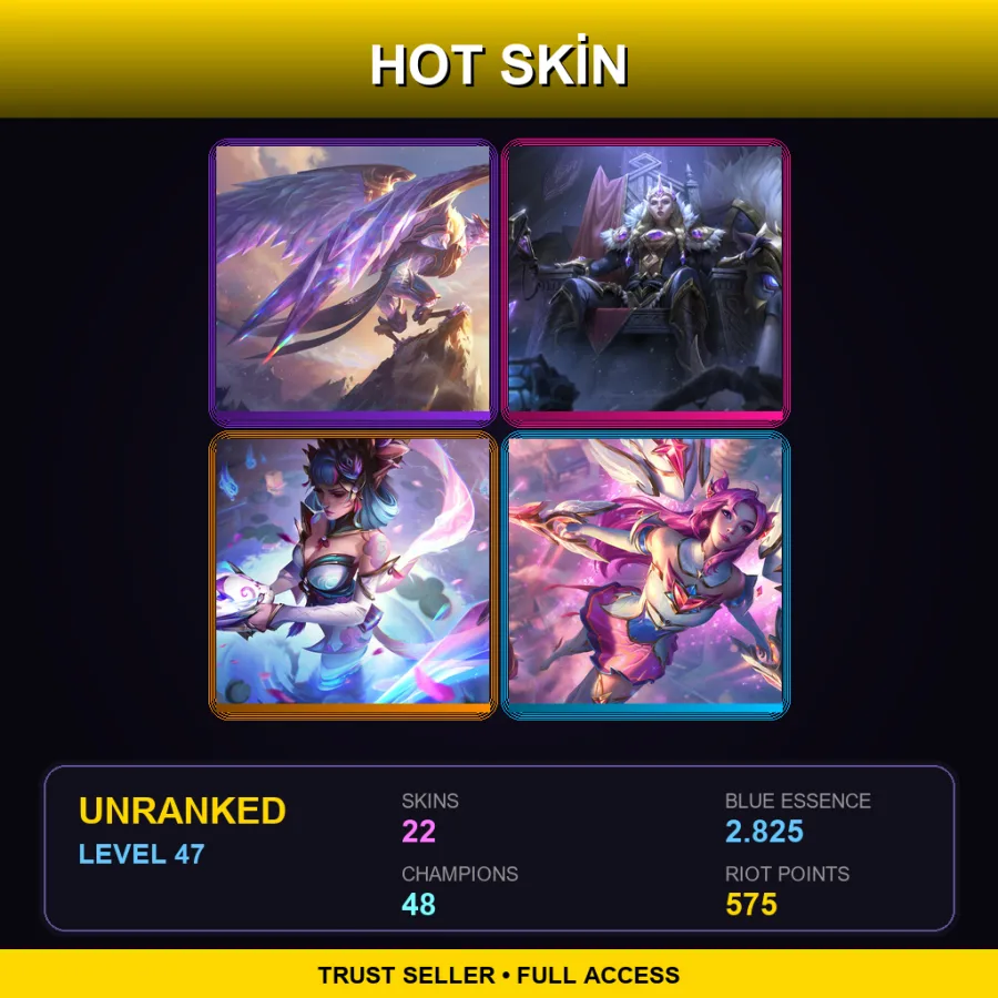 EUW | Lv47 | Unranked | 22 Skin | 48 Champ with Anivia