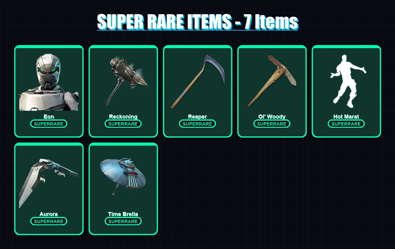 [PC/PSN] | Eon | Omegarok | Lynx | Rox | The Prisoner | 120 skin | 133 pickaxe | 114 emote | 104 glider | Lv1614