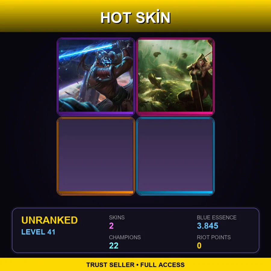 LAS | Lv41 | Unranked | 2 Skin | 22 Champ