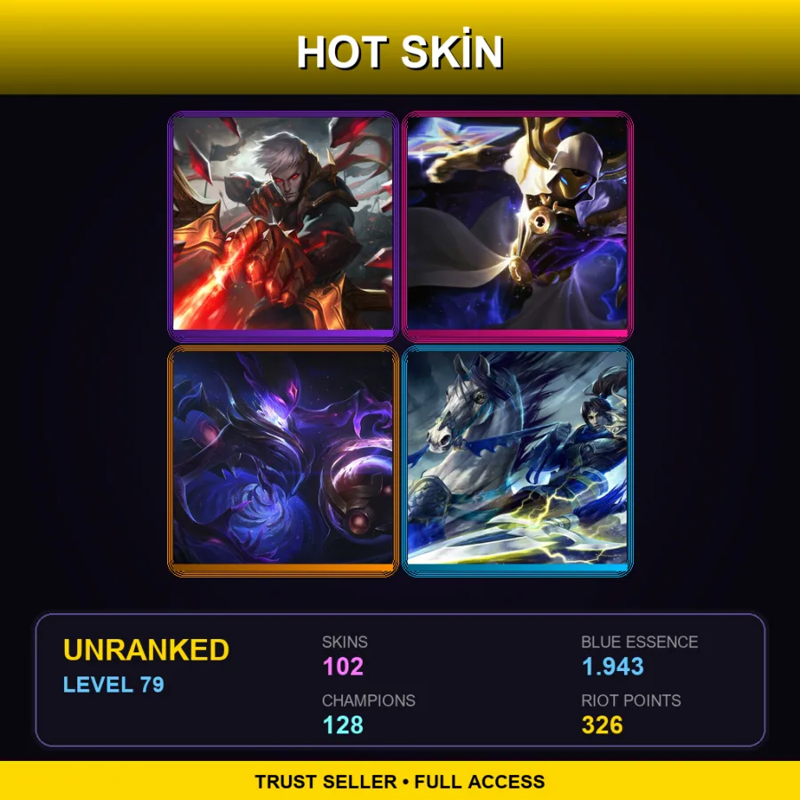 BR | Lv79 | Unranked | 102 Skin | 128 Champ with Volibear