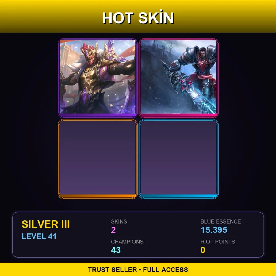 TR | Lv41 | Silver III | 2 Skin | 43 Champ