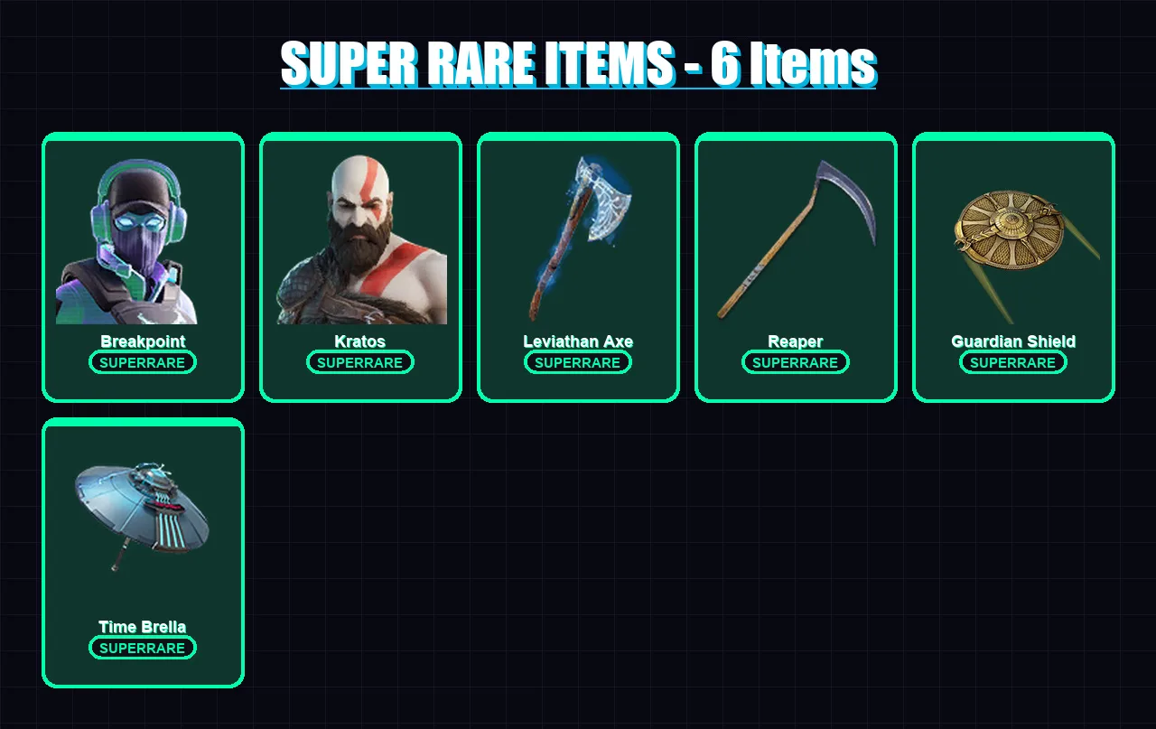 [SWITCH/XBOX/PSN/PC] | Breakpoint | Kratos | Ultima Knight | 196 skin | Lv2502 — Fortnite account