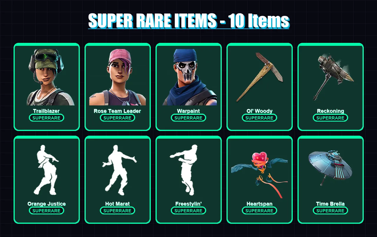 [PC/XBOX/PSN] | Trailblazer | Rose Team Leader | Warpaint | Drift | Lynx | 55 skin | 77 pickaxe | 90 emote | 73 glider | Lv1170