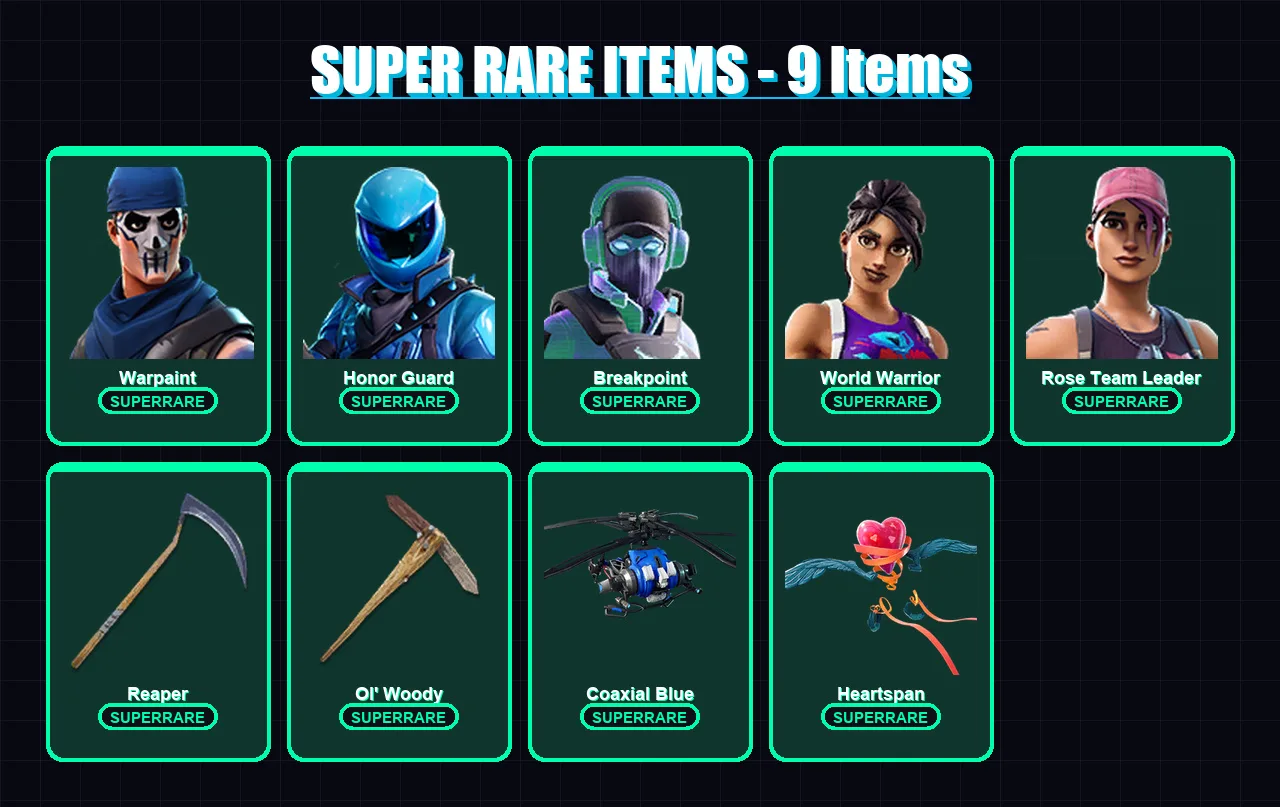 [PC/XBOX/PSN] | Warpaint | Honor Guard | Breakpoint | World Warrior | Rose Team Leader | 89 skin | 72 pickaxe | 81 emote | 51 glider | Lv529 — Fortnite account