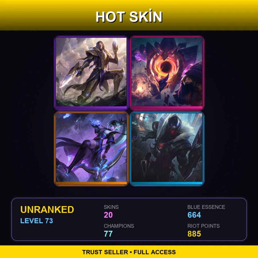 LAS | Lv73 | Unranked | 20 Skin | 77 Champ — Psyops Vi