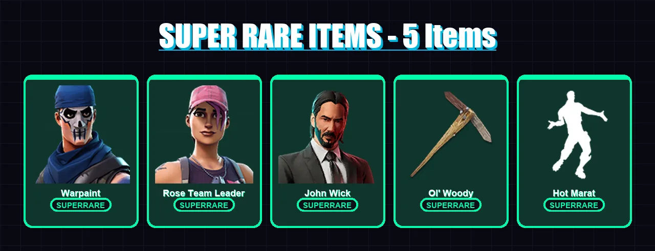 [PC/PSN] | Warpaint | Rose Team Leader | John Wick | Lynx | Zenith | 65 skin | 64 pickaxe | 87 emote | 49 glider | Lv537