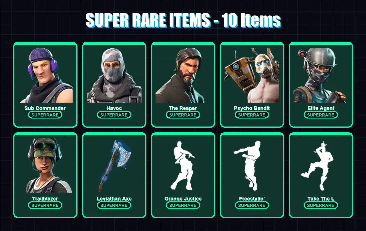 [PC/PSN] | Sub Commander | Havoc | The Reaper | Psycho Bandit | Elite Agent | 71 skin | 68 pickaxe | 60 emote | 60 glider | Lv1035 — Fortnite account