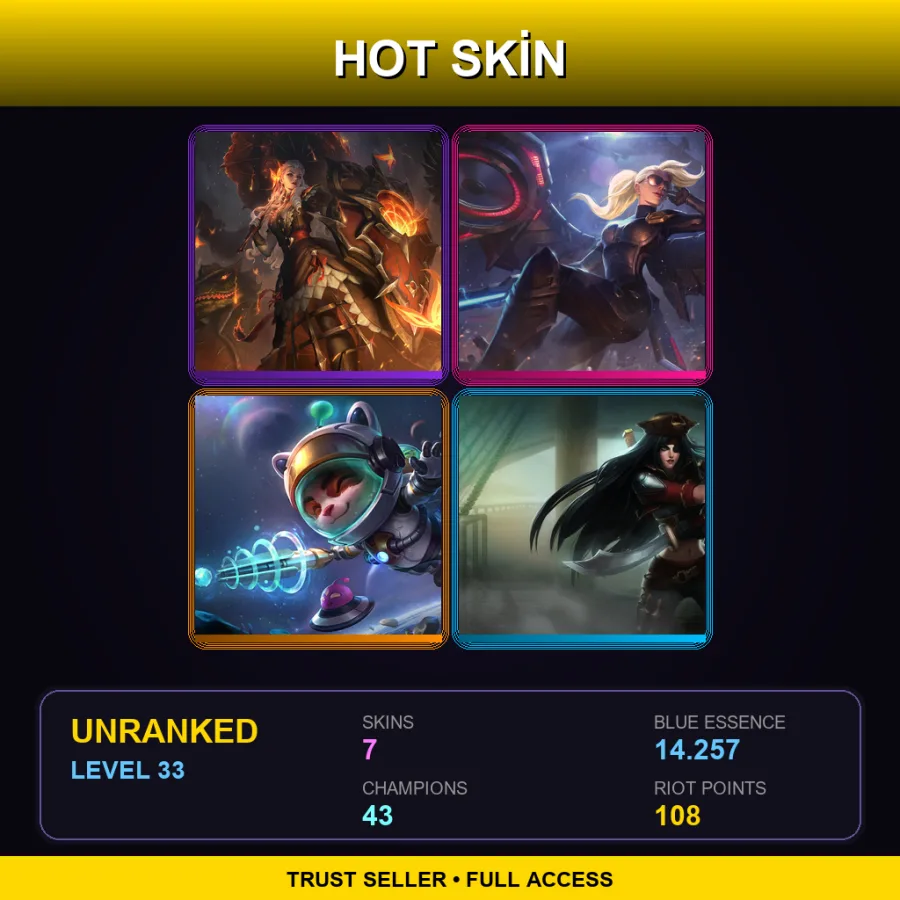 EUNE | Lv33 | Unranked | 7 Skin | 43 Champ — Pharaoh Amumu