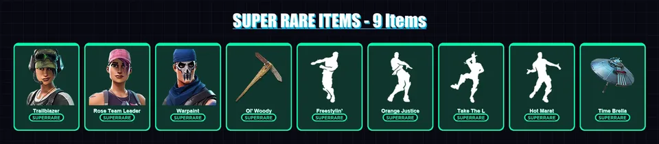 [SWITCH/XBOX/PSN/PC] | Trailblazer | Rose Team Leader | Warpaint | Omegarok | Drift | 65 skin | 92 pickaxe | 107 emote | 81 glider | Lv872 — main preview