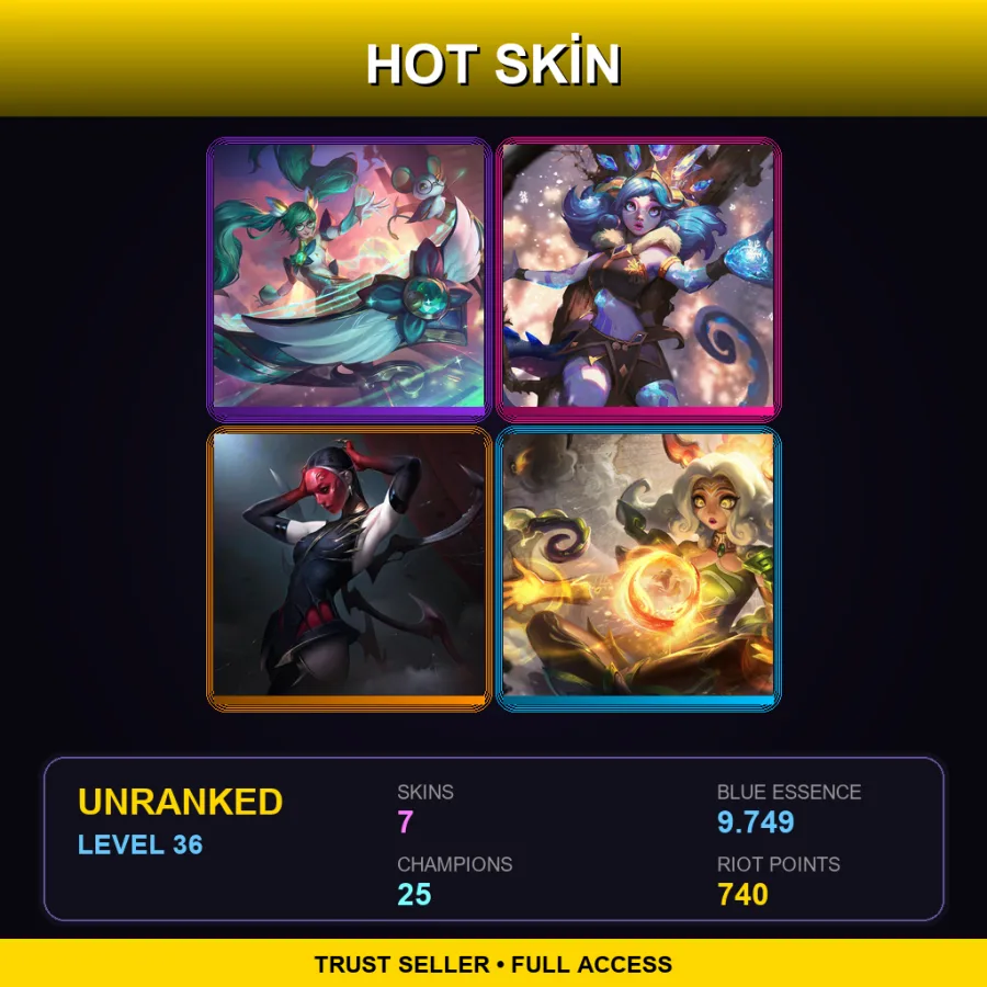 EUW | Lv36 | Unranked | 7 Skin | 25 Champ — Shan Hai Scrolls Neeko